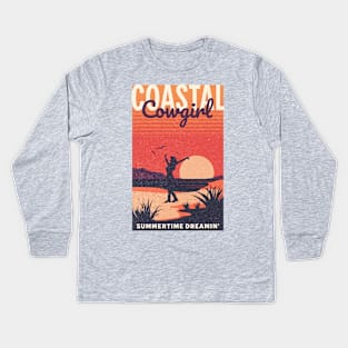 Coastal Cowgirl Summertime Dreamin' Kids Long Sleeve T-Shirt